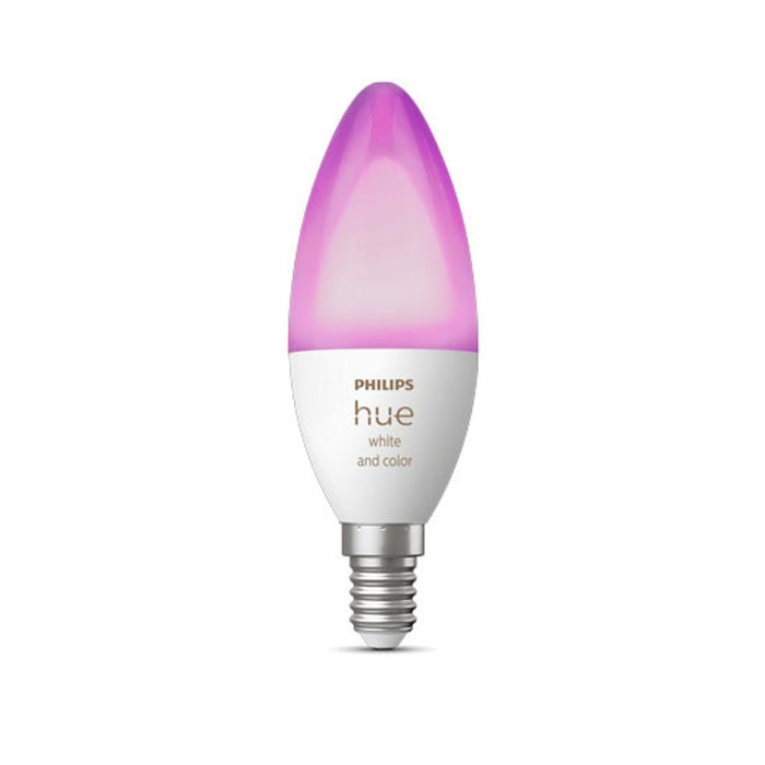 Philips Hue Colour/White 5.3W B39 Candle E14 Bulb HUE294206