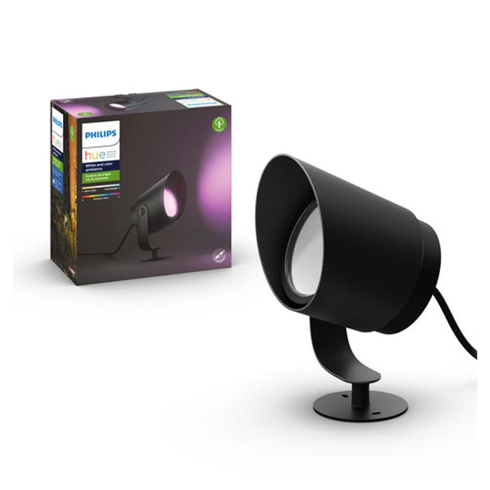 Philips Hue Outdoor Ambience Lily Xl Colour Led Light Spike Black 15W