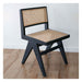Palma Black Oak Dining Chair with Rattan Seat Lifestyle 1
