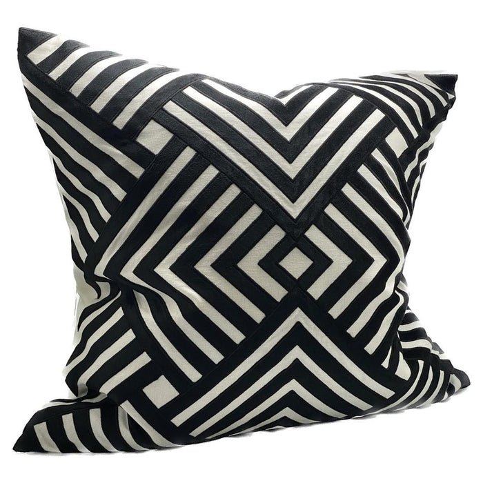 Sanctuary Cushion Cover - Hand Embroided - Black,White IH6023