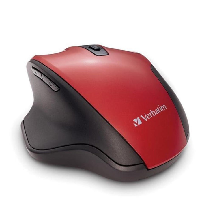 Verbatim Silent Ergonomic Wireless Led Mouse - Red IP837