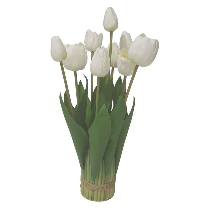 Rembrandt White Tulip Arrangement - 12 Head IV3002