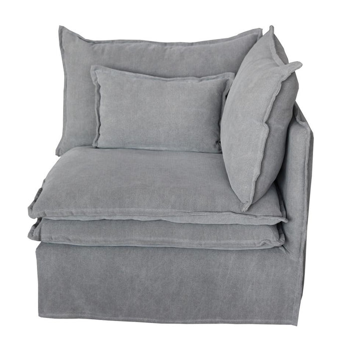 Rembrandt Malta Double Cushion Sectional Corner Right - Grey KB9036R