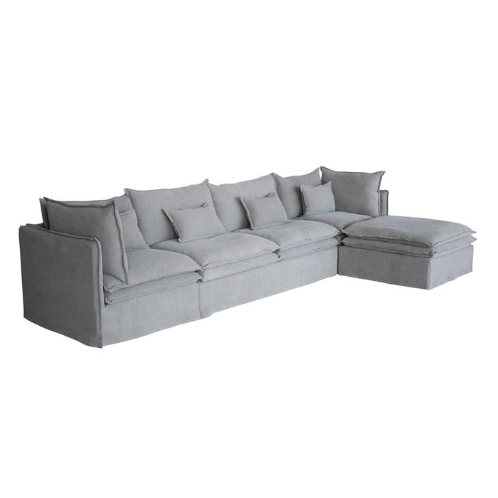 Malta Double Cushion Sectional Middle 2 Seater - Grey KB9038