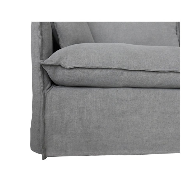 Rembrandt Chantilly Slipcover 3 Seat Sofa - Dark Grey KB9042