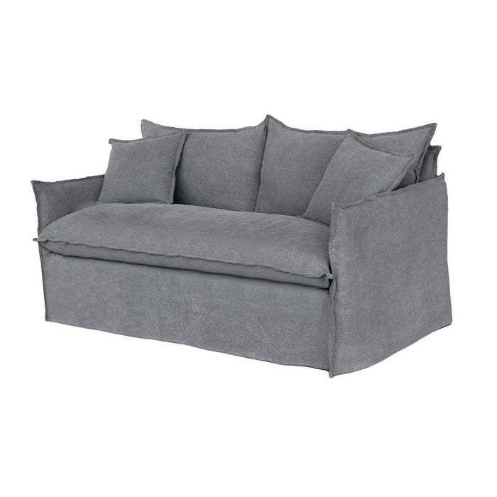 Rembrandt Chantilly Slipcover 3 Seat Sofa - Dark Grey KB9042