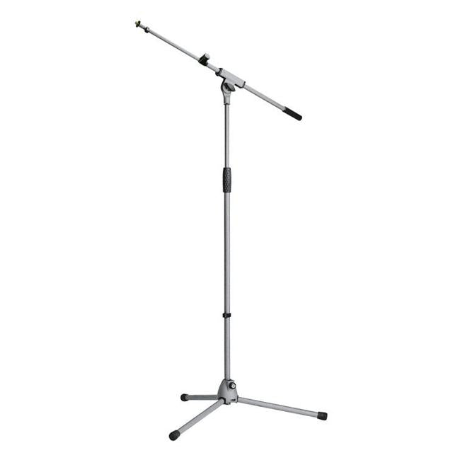 K&M Microphone Boom Stand - soft touch gray
