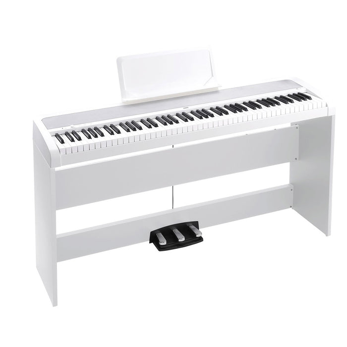 Korg B2SP Digital Piano White with Triple Pedal and Stand