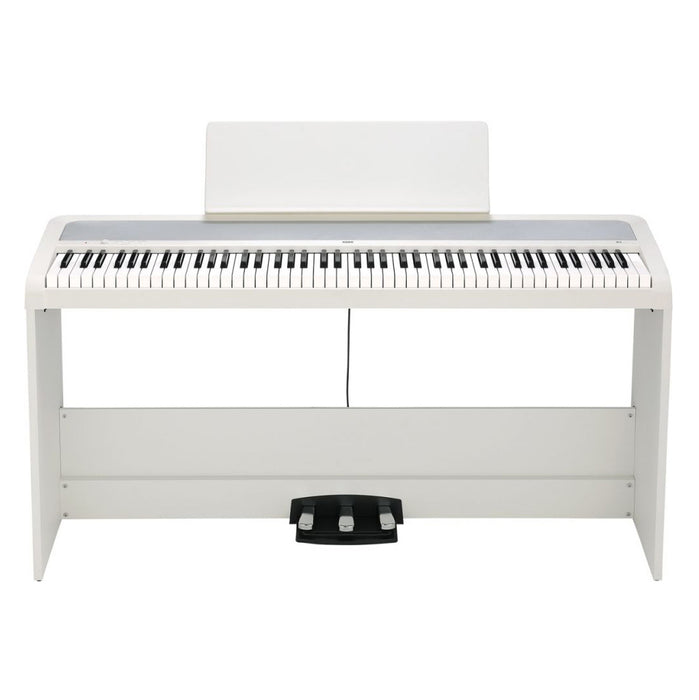Korg B2SP Digital Piano White with Triple Pedal and Stand