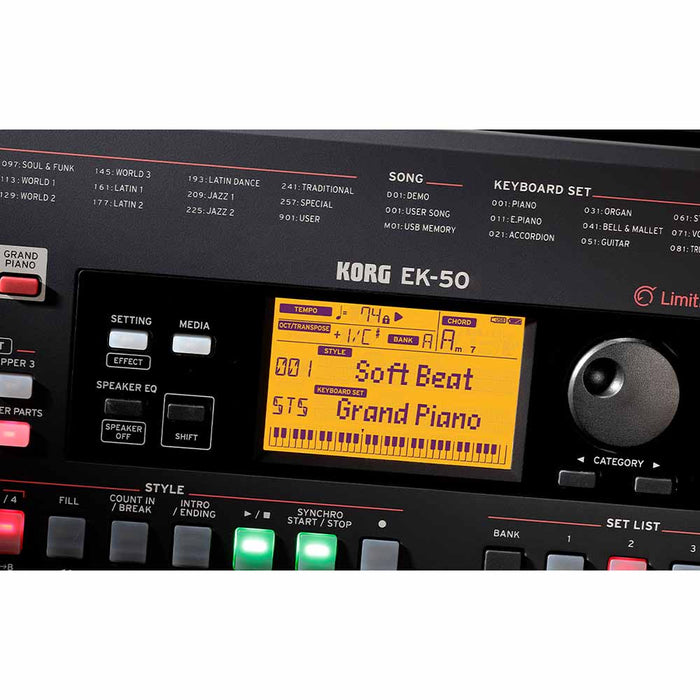 Korg EK-50L 61 keys Entertainer Keyboard Loud Speaker