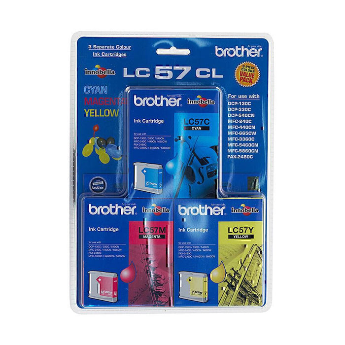 Brother LC57 CMY Colour Pack LC57CL3PK