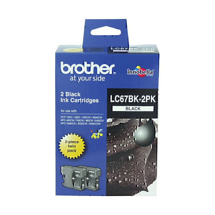 Brother LC67 Black Twin Pack LC67BK2PK