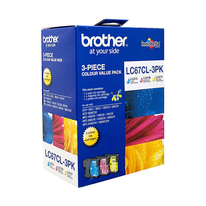 Brother LC67 CMY Colour Pack LC67CL3PK