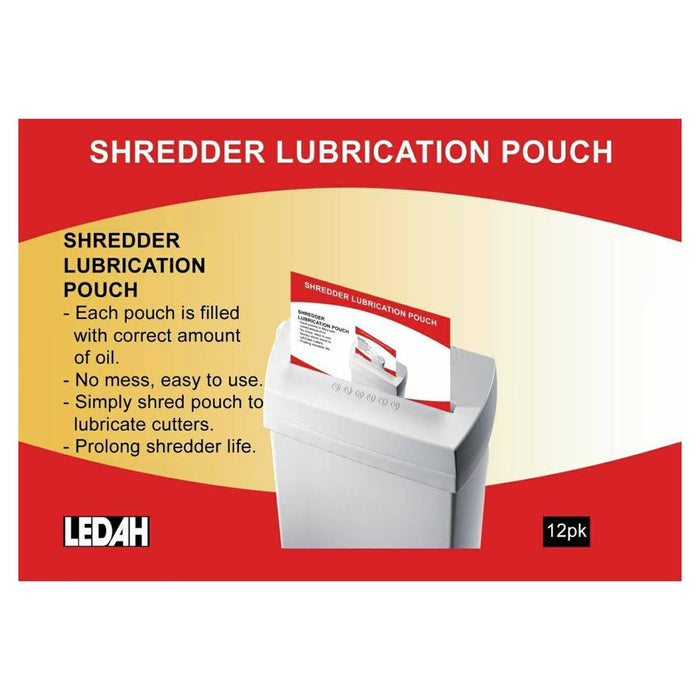 Ledah Shredder Lubrication Pouch 12/Pkt LSLP