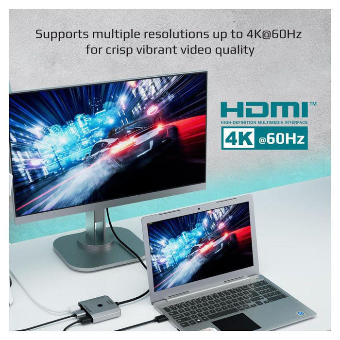 PROMATE 3-in-1 Triple HDMI Splitter