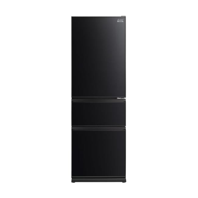 Mitsubishi Classic CX Black Glass Multi Drawer Fridge MRCGX363ERGBKA