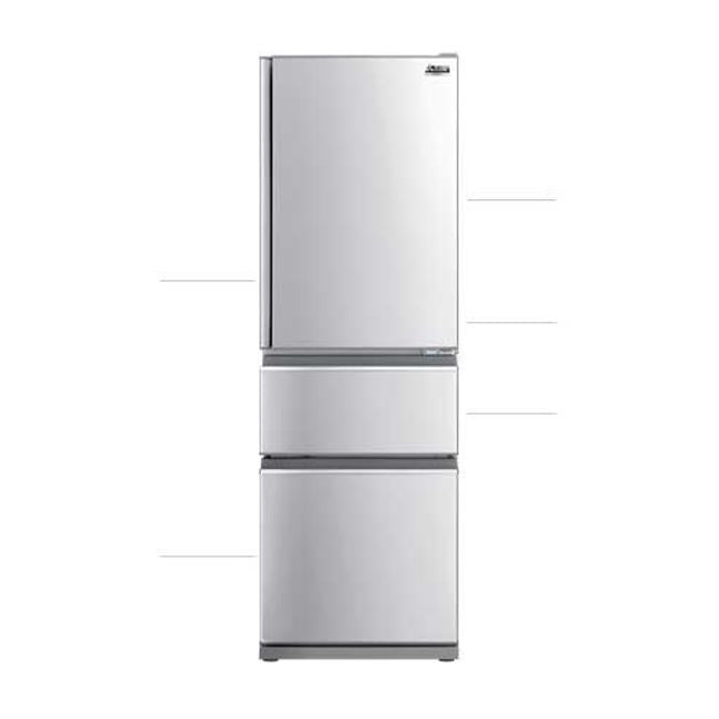 Mitsubishi Classic CX White Multi Drawer Fridge MRCX328ERWA