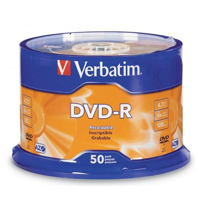Verbatim Dvd-R 4.7Gb 16X 50 Pack On Spindle MV260