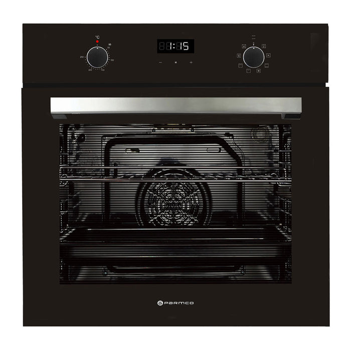 Parmco 600mm 76Litre Oven 8 Function Black OX7-4-6B-8-1