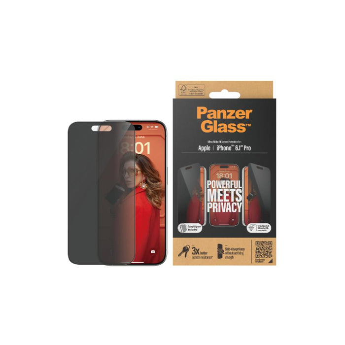 PanzerGlass Privacy Sp Iphone 15 Pro P2810