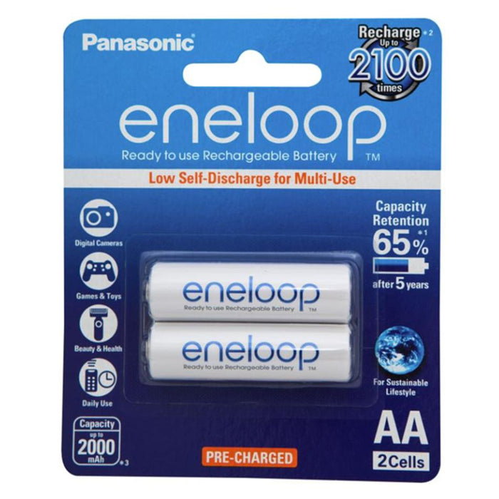 Panasonic Eneloop AA Rechargeable Battery 2 Pack PA4201