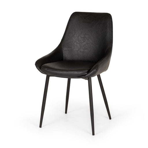 Bari Black PU Dining Chair-2