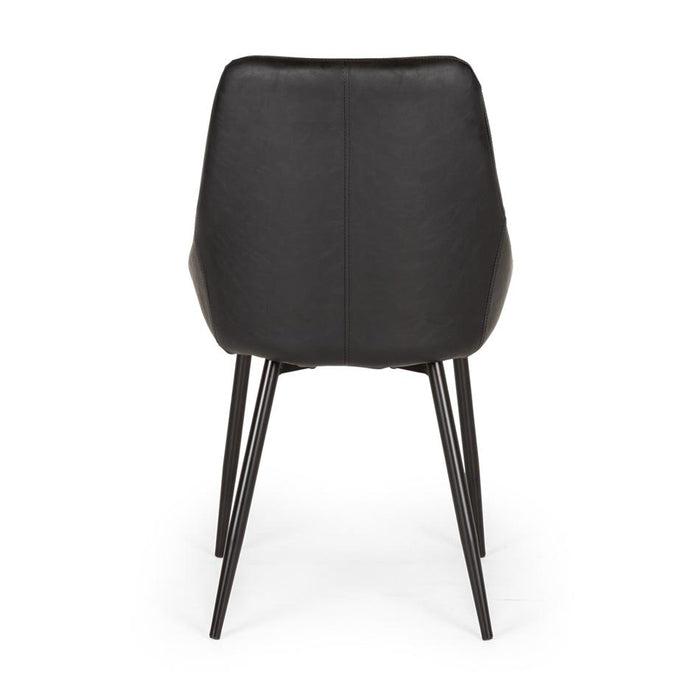 Bari Black PU Dining Chair-5