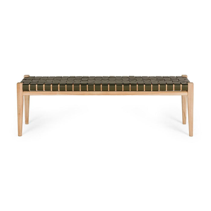 Furniture By Design Indo Woven Bench 150 Olive PLINBENWO