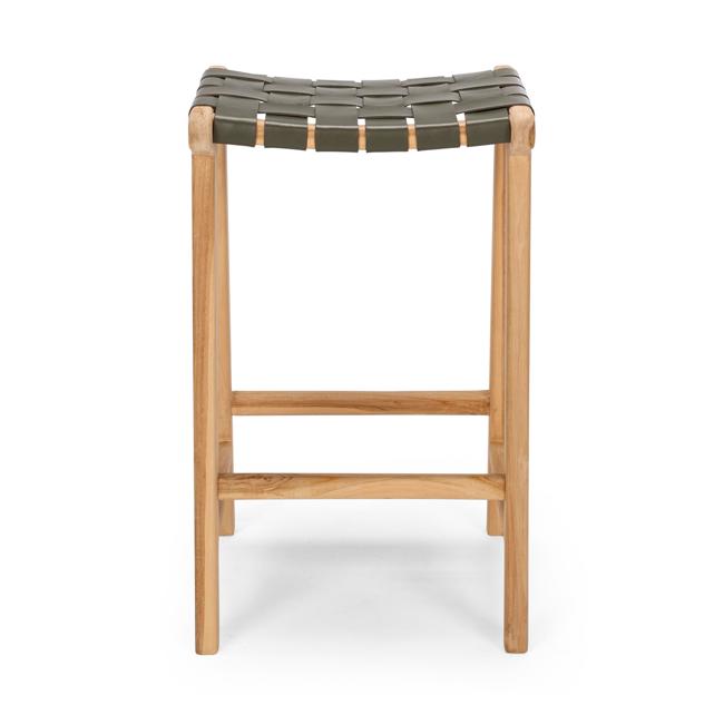 Indo Woven Barstool Olive 3