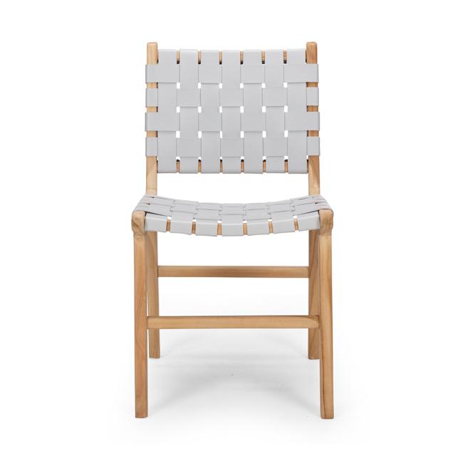 Indo Woven Dining Chair Duck Egg 4