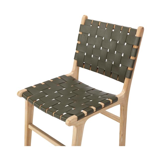 Indo Woven Dining Chair Olive 5