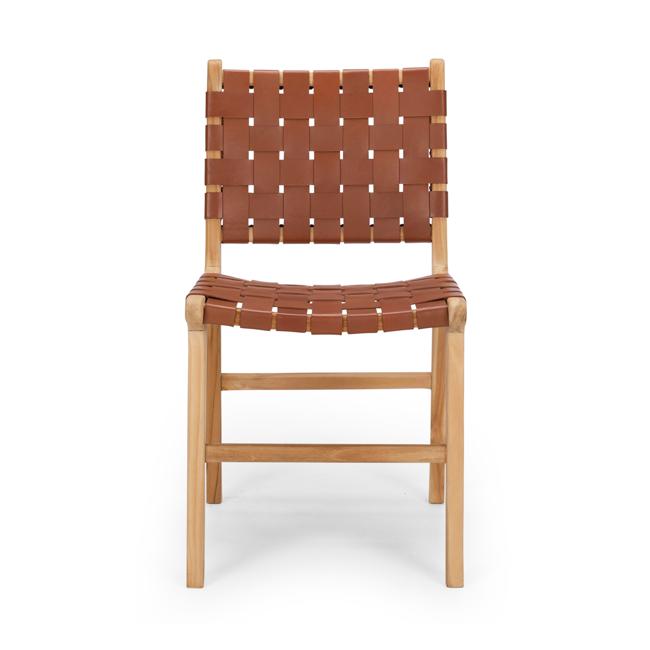 Indo Woven Dining Chair Tan 4