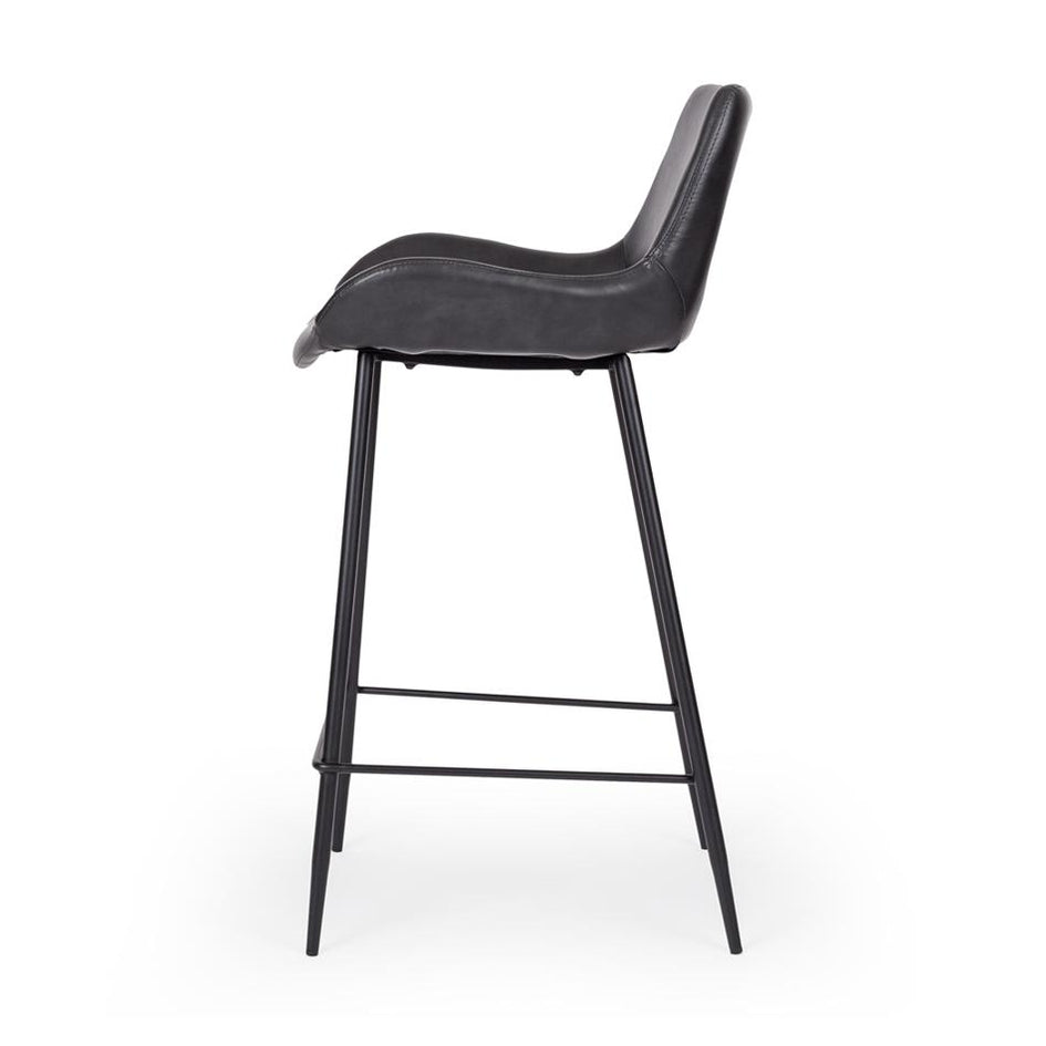 Vintage Black Bar Stool | Folders nz