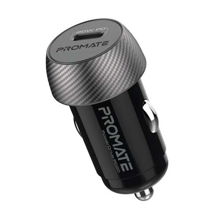 Promate 20W Pd Mini In-Car Phone & Device Charger With 1X Usb-C Port.