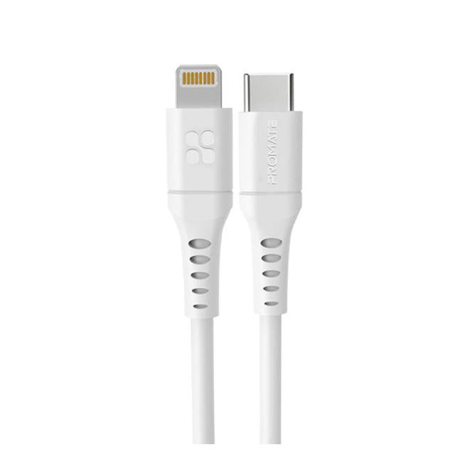 Promate 1.2M 20W Pd Usb-C To Lightning Charge & Sync Cable.