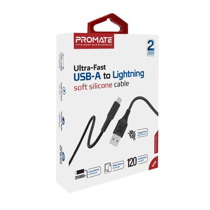 Promate 1.2M Usb-A To Lightning Data & Charge Cable POWERLINK-AI120B