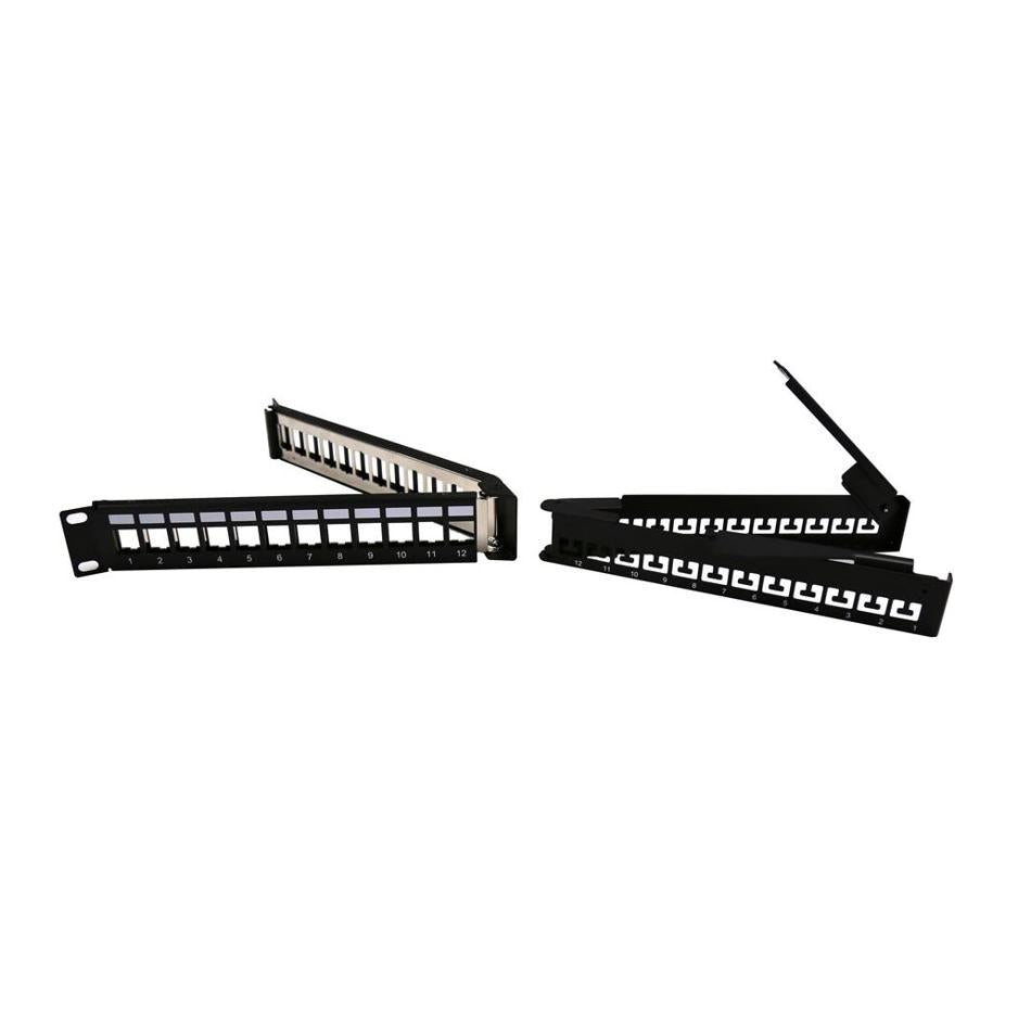 Keystone Folder 24 Port Angled Keystone Panel - Dynamix PP-UKANG-24 — Folders