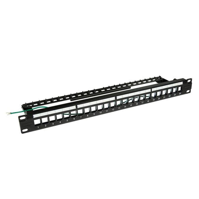 Dynamix Horizontal 19 1Ru Unloaded 24 Port Stp Patch Panel, PP-UKSTP-24RMB