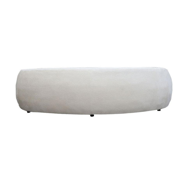 Rembrandt Ormond Curved 3.5 Seater W/White Boulce Fabric PR2067