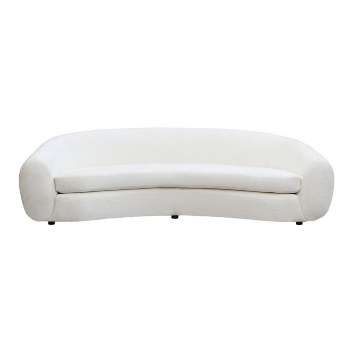 Rembrandt Ormond Curved 3.5 Seater W/White Boulce Fabric PR2067