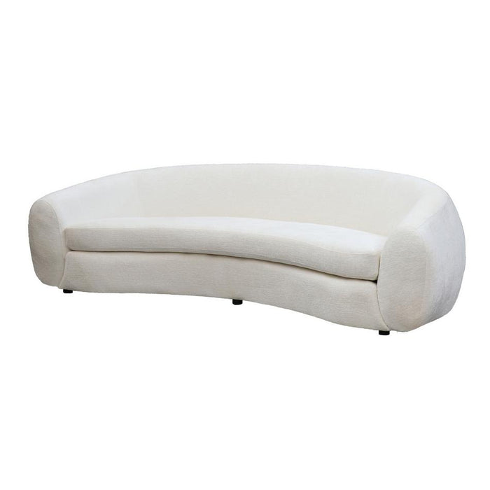 Rembrandt Ormond Curved 3.5 Seater W/White Boulce Fabric PR2067
