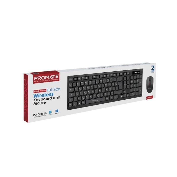 Promate Full Size Wireless Keyboard And Mouse