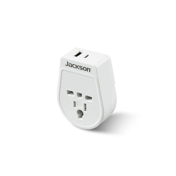 Jackson Slim Outbound Travel Adaptor 1X Usb-A And 1X Usb-C