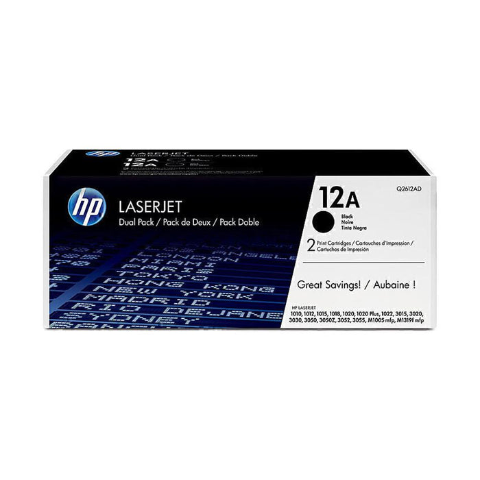 HP #12A Twin Pack Q2612AD