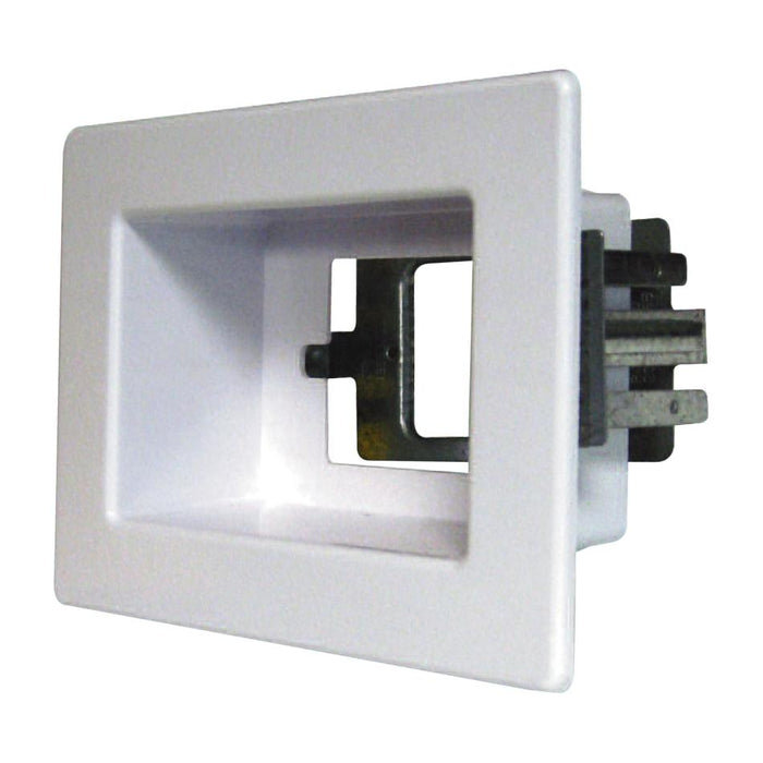 Recessed Single Wall Box. White Compatible RECWP1WH
