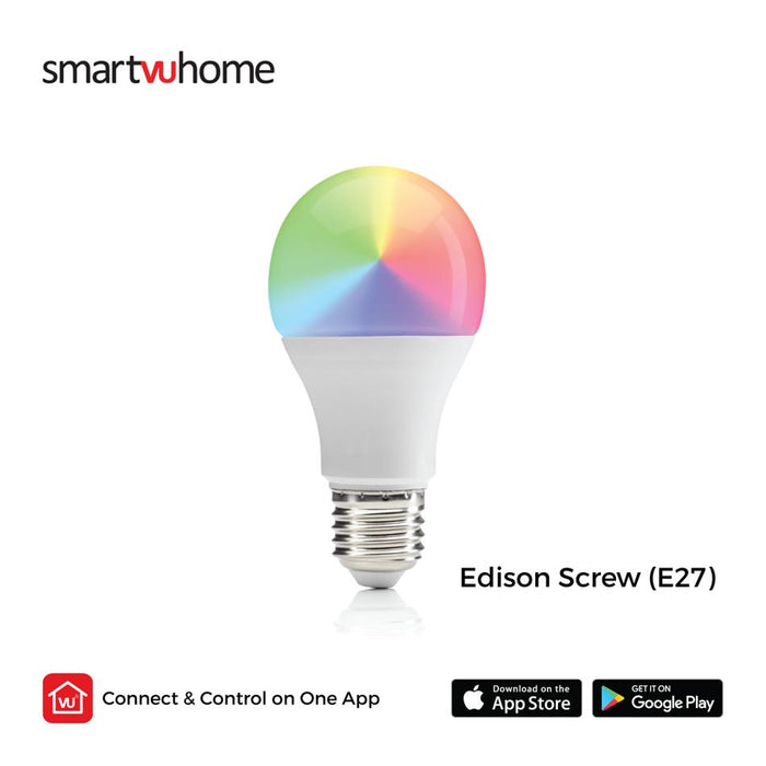 DishTV SmartVU Home Smart Bulb - 9w RGB Colour & Cool - Warm White (Wifi-E27) RGBE27