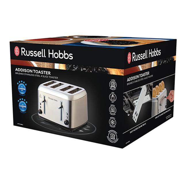 Russell Hobbs 4 Slice toaster nz stainless boxed