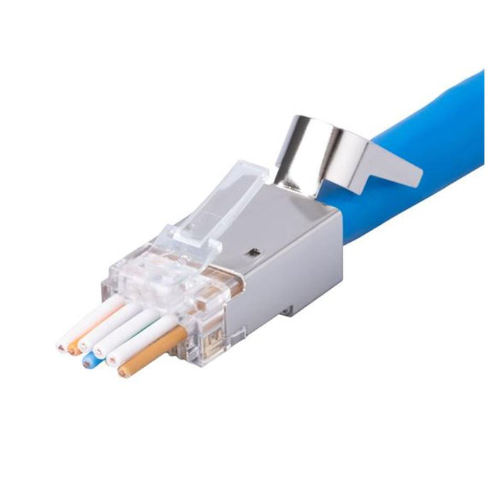 Dynamix Cat6/6A Stp External Ground Push Through Plug RJ-45PTC6AS-20