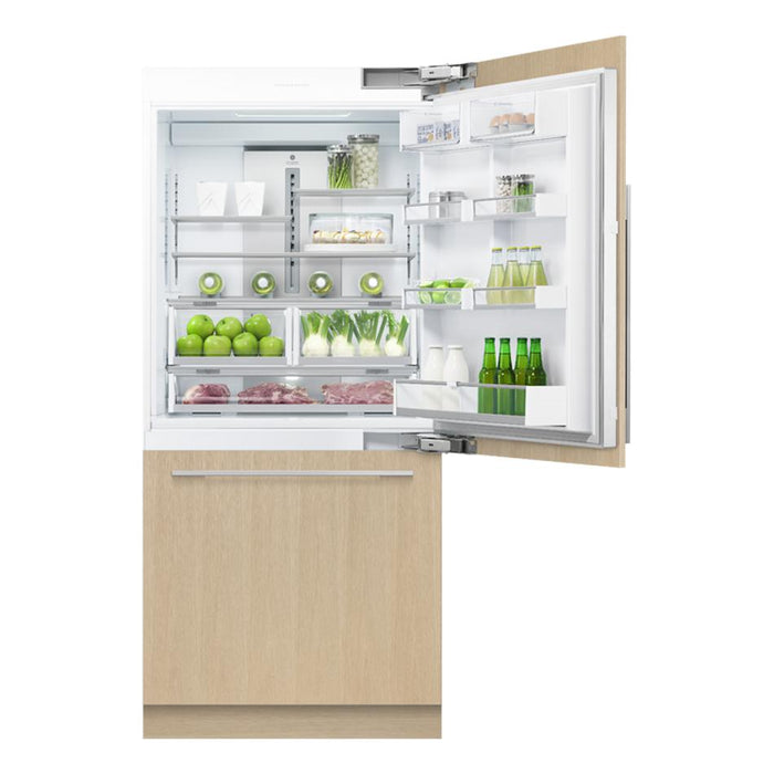 Fisher & Paykel Integrated Refrigerator Freezer, 90.6cm, Ice RS9120WRJ1