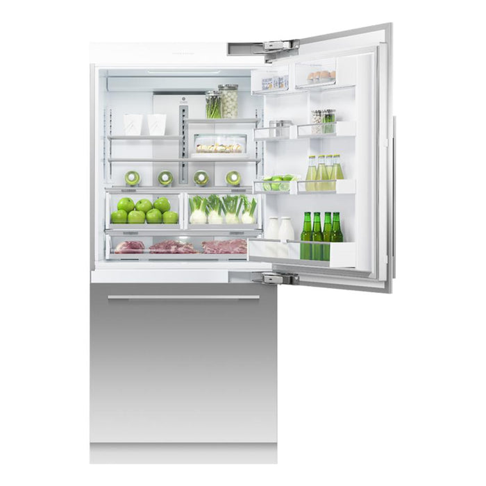 Fisher & Paykel Integrated Refrigerator Freezer, 90.6cm, Ice RS9120WRJ1